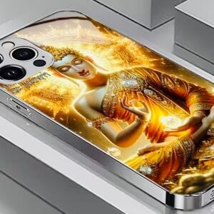 Golden Glow Image Blessing Pattern Design-iPhone 14 Pro Max cover